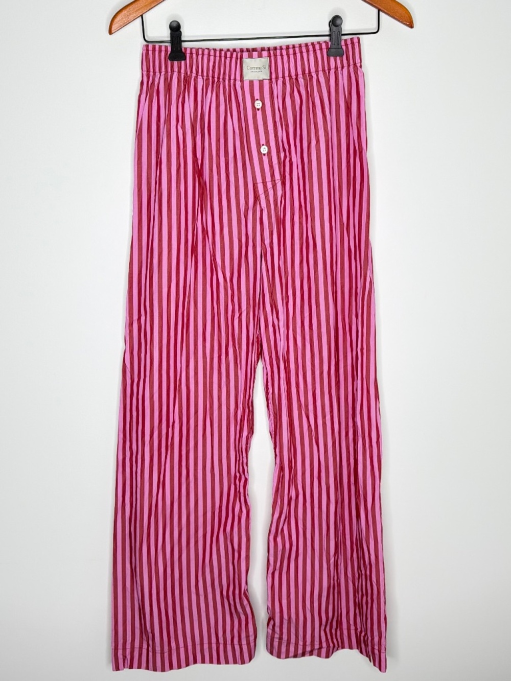 Comme Si La Classica Alta Pant Spritz Stripe Red Pink - Excellent Condition